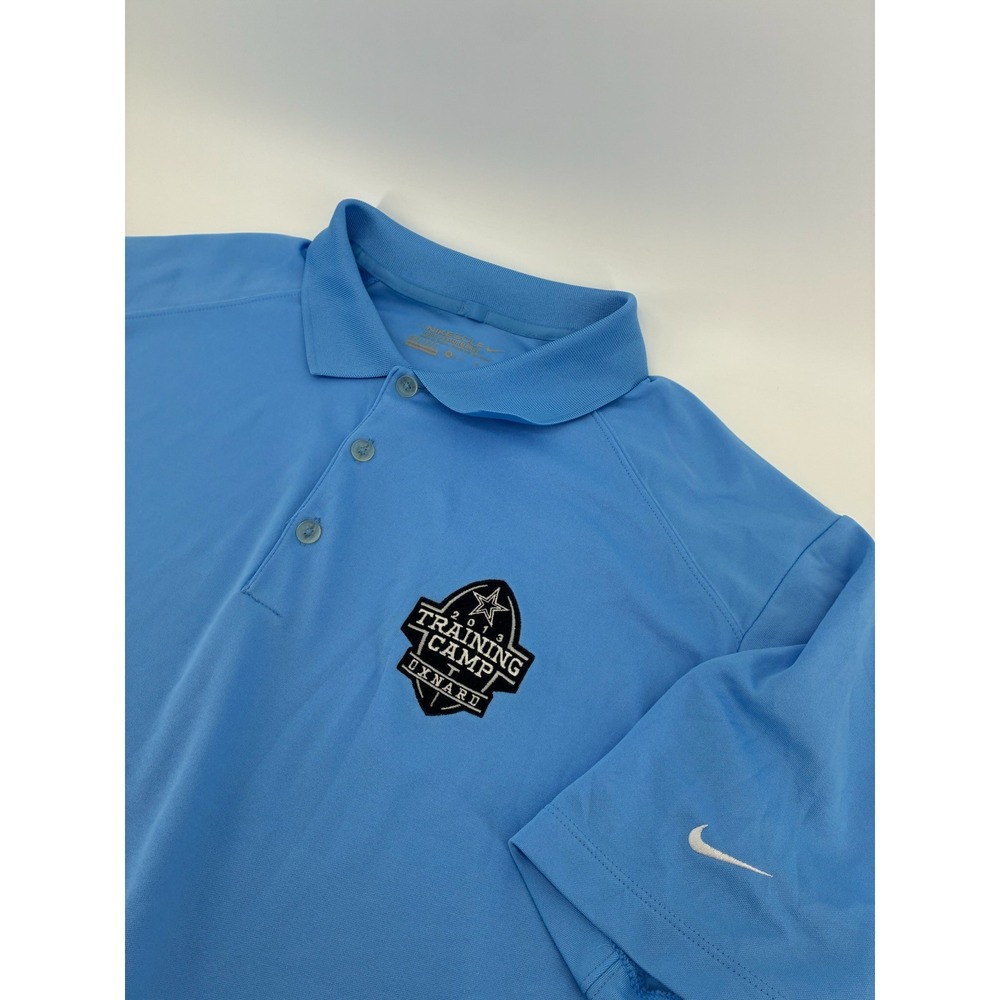 Nike Golf Tour Dri-FIT Polo Blue 2013 Dallas Cowboys Training Camp Oxnard XL